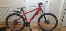 Carrera Kraken mens mountain bike 18" frame size, 27.5"wheel size Red good condi