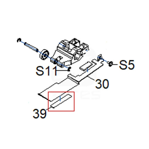 Roland media sheet clamp - media,