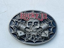 Lucky 13 Enameled  Skull