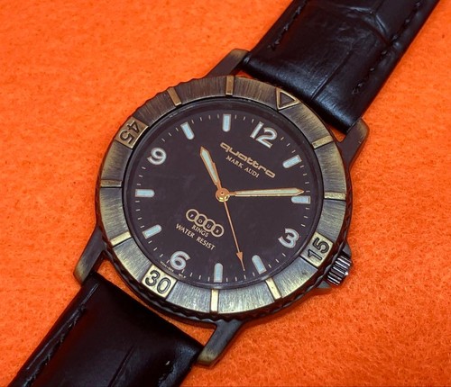 Audi quattro quartz black dial - black,