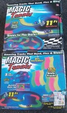 2 XMAGIC GLOW TRACK WITH ONE CAR PLUS AN EXTRA PACK WITH 11 EXTRA FEET OF TRACK!