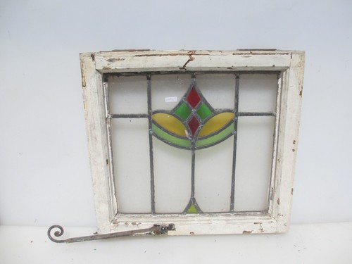 Antique stained glass window - stained,