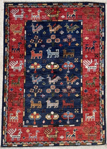 Handmade wool area rug 3x5 - handmade,