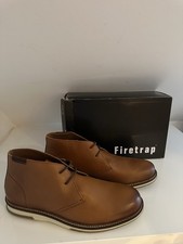 Firetrap Reason Tan Leather Boots Men's Size 11 New with Box