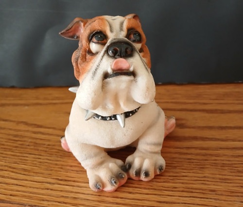 English bulldog resin figurine - resin,