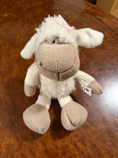 NICI 10" JOLY ROSA WHITE SHEEP LAMB CUTE SOFT TOY PLUSH