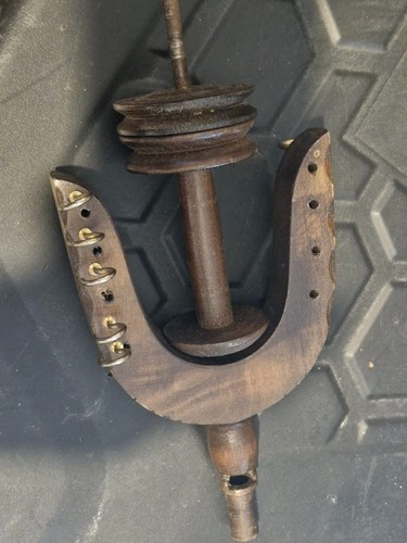 Antique spinning wheel flyer - wheel,