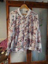 ladies Ivory Mix Summer Jacet Top Size 16 George Bnwot 