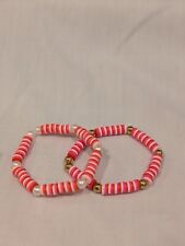 clay bead bracelet set