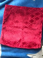 2 square Linea cushion covers red and olive 45x45 House of Fraser 