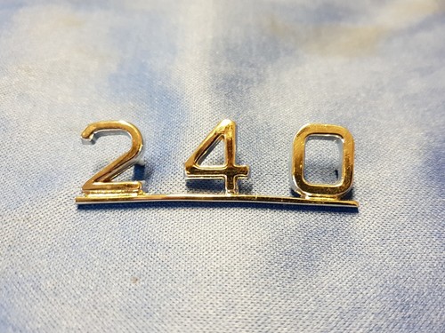 Jaguar 240 chrome boot badge - '240',