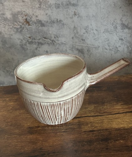 Vintage studio pottery brown - vintage,