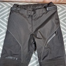 Alpinestars AST-1 WP Motorcycle Trousers XL Black CE Knee Armour Touring Pants