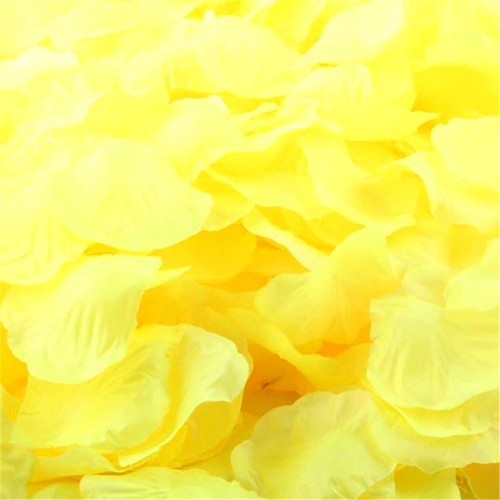 Silk rose petals flower - rose, table