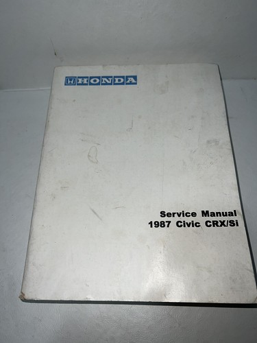 1987 honda civic crx - si, repair