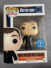 BBC Doctor Who Ninth Doctor with Banana Funko Pop 301 Underground Toys Exclusive