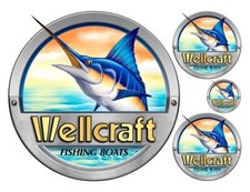 Round Wellcraft Boat Stickers for Restoration Project