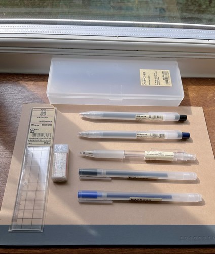 Muji japan stationery set - set, pen