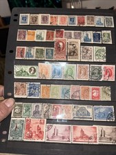 Vintage Russian Stamps 1920-30s Collection of Stamps In Used Order