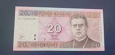 LITHUANIA P.69  20 LITU 2007