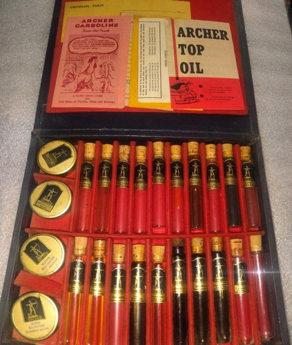 Vintage archer oil sample - vintage,