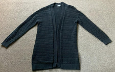 Fat Face Dark Grey Thick Knit Open Style Cardigan size 12