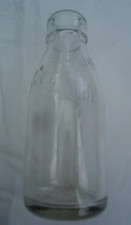 Vintage Glass Milk Bottle A1 Dairies Hold Half a Pint