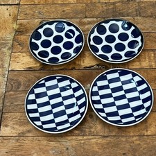 Round Checkered & Dotted Plate