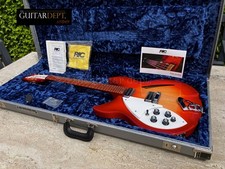 ♚BEAUTY♚ 2018 RICKENBACKER 330-6 Left Handed ♚LUSH FIREGLO♚24 Fret♚360♚DLX CASE!