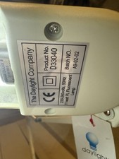 The Daylight Company White Desk Lamp Adjustable Arm Fluorescent