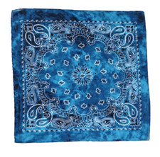Men Women 100% Cotton Headband Bandana Square Neck Scarf Face Mask Cover Paisley