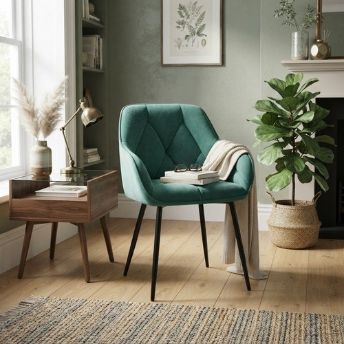 Luxurious velvet dining chair - luxurious,