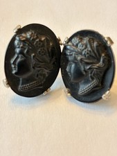 Victorian Mourning Screw Back