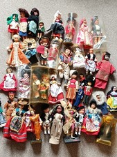 Job Lot - Assorted Vintage Souvenir Dolls / Worldwide Doll / Travel  (B2532)