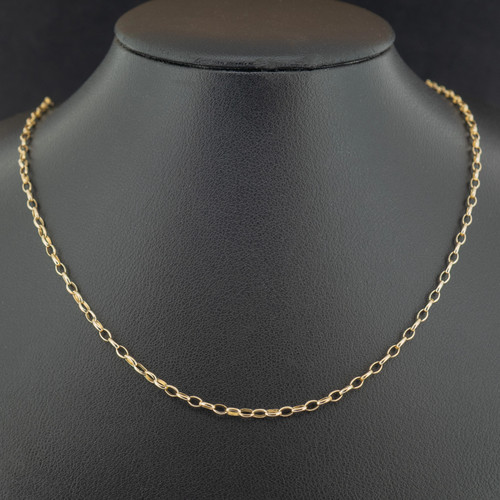 9ct yellow gold - gold, oval
