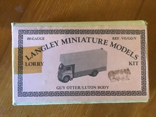 Langley models oo gauge white metal lorry kit. Guy otter with luton body. Boxed.