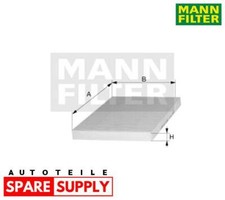 FILTER, INTERIOR AIR FOR HYUNDAI KIA MANN FILTER CUK 23 019/1