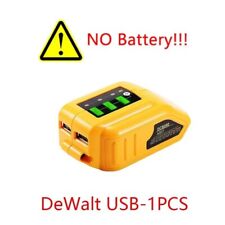 DCB090 Dual USB Power Source for Dewalt 10.8V-20V Li-ion Battery Charger Adapter