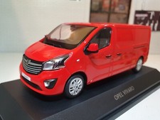 Opel Vauxhall Vivaro 2019 1:43 Red Van Quality Dealer Boxed Diecast Scale Model