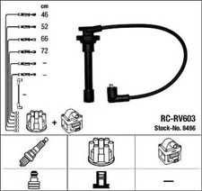 Black Ignition Cable Kit NGK Fits HONDA Accord III ROVER 200 400 87-00 GHT255