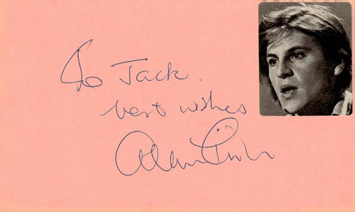 Alan price signed auto - price, 3x5