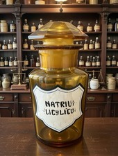 Antique Apothecary Amber Glass