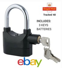 NEW 110db Alarmed Padlock Long