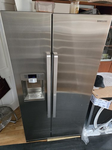 Samsung silver american fridge - samsung,