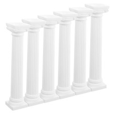 6Pcs Roman Column Statue