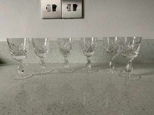 Antique heavy cut glass - cut,