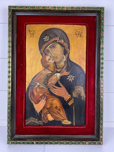 Vintage russian icon original - vintage,