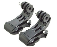 J-Hook Clips for GoPro HD Hero 9 8 7 6 5 4 With Quick Release Mount Bases x2