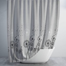 Bathroom fabric shower - shower, curtain