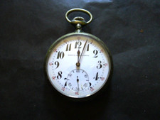 Shreve Crump & Low  Goliath  Hand Wind Pocket Watch. Nickel Plated. 70mm.  GWC